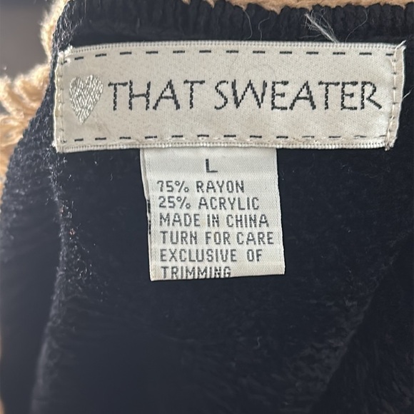 That Sweater Black Velvet Top with Gold Safari Embellishments - Picture 8 of 8